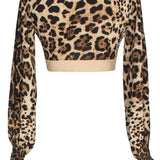 Safari - Cheetah Crop Top (Beige)