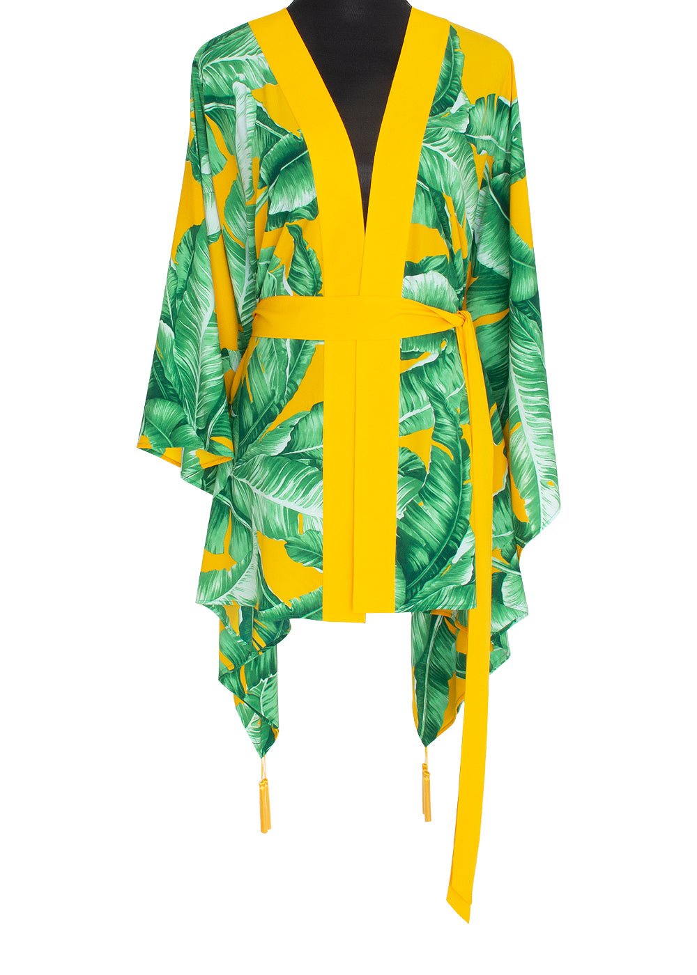 Jungle - Yellow Palm Kimono Panther (Yellow)