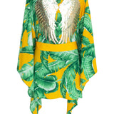 Jungle - Yellow Palm Kimono Wings (Yellow)