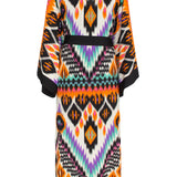 Tribal – Orange Apache Kimono (Black)