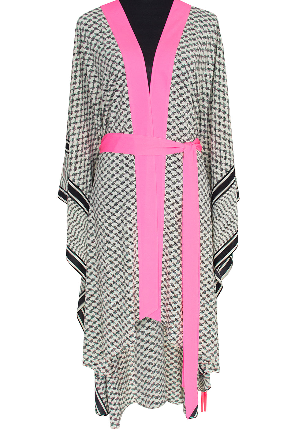 Desert - Tribe Kimono Evil Eye (Neon Pink)