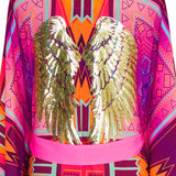 Tribal - Pink Kimono Wings (Neon Pink)