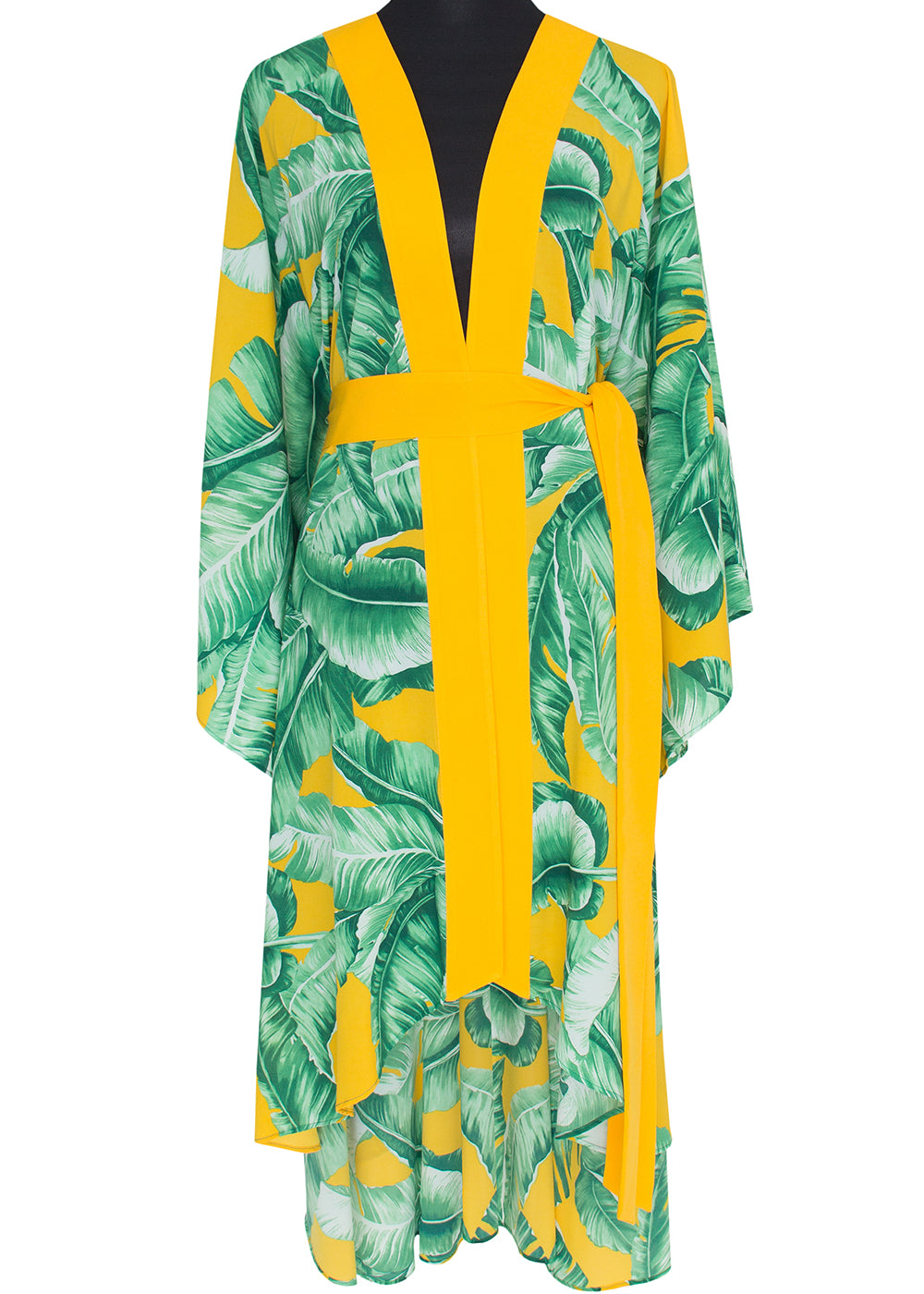 Jungle - Yellow Palm Kimono Panther (Yellow)