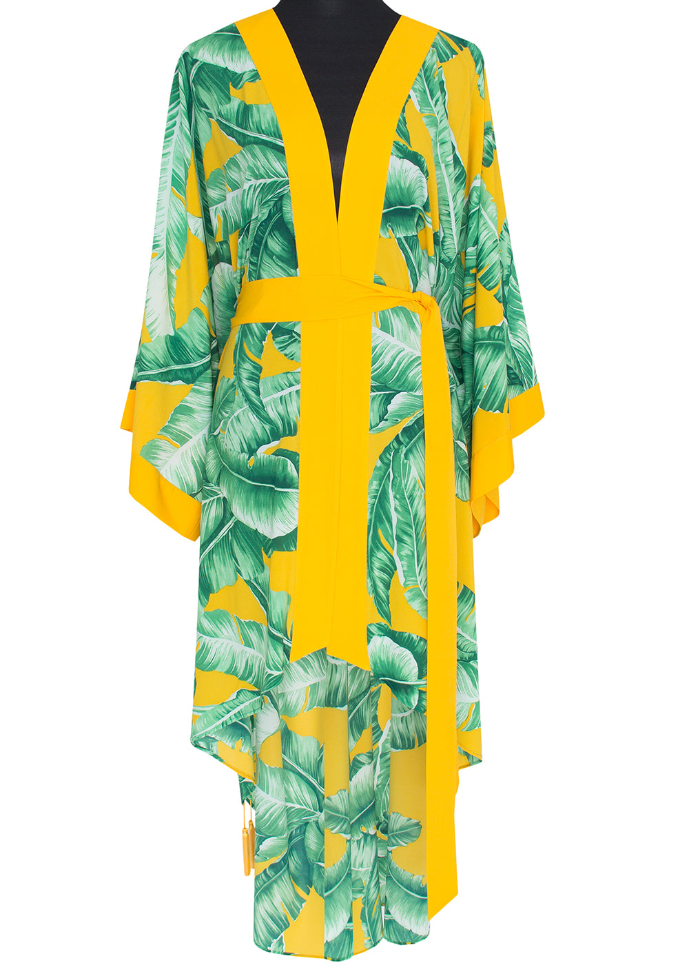 Jungle - Yellow Palm Kimono (Yellow)