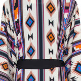 Boho - Blue Navajo Kimono (Black)