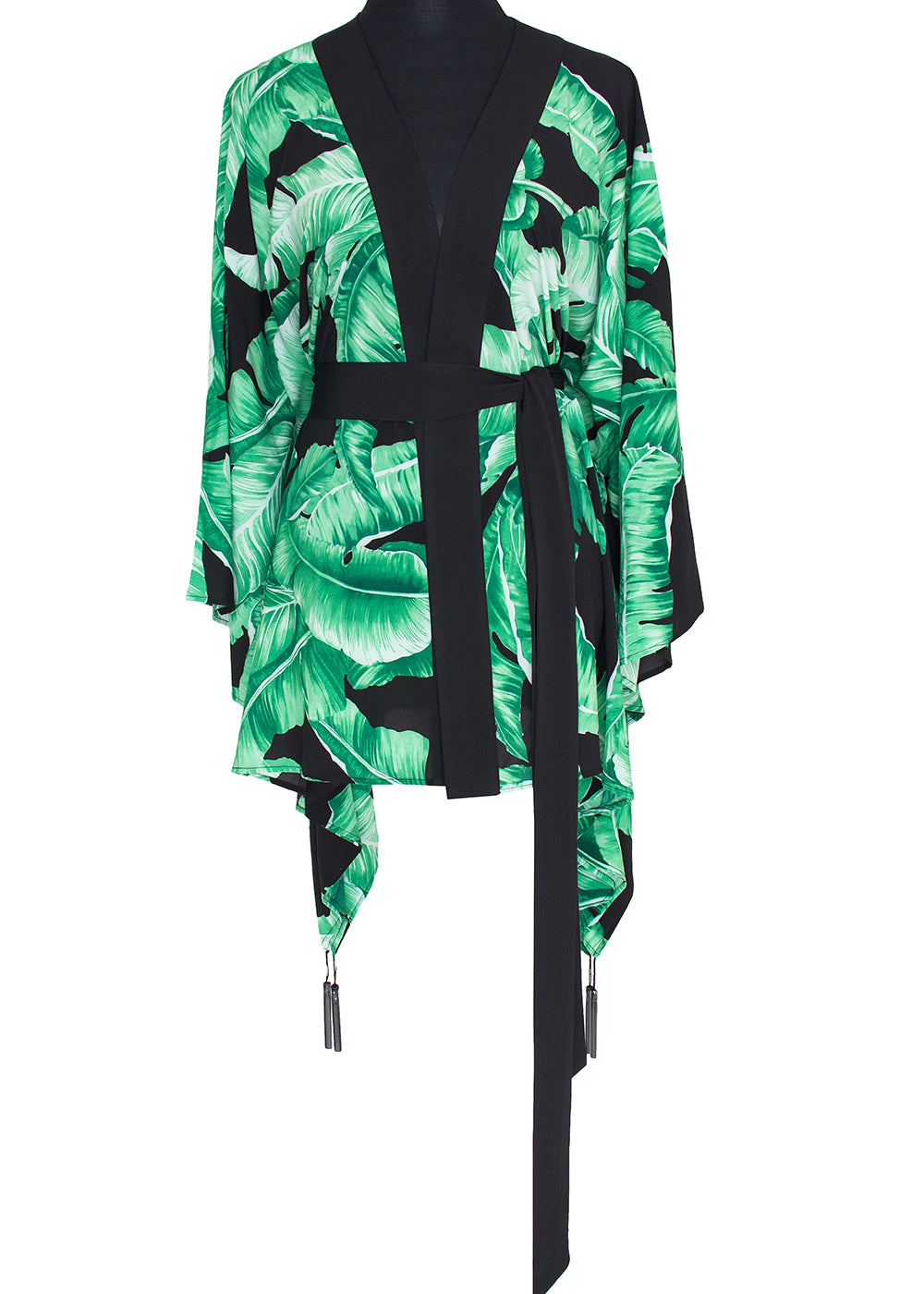 Jungle - Black Palm Kimono Wings (Black)