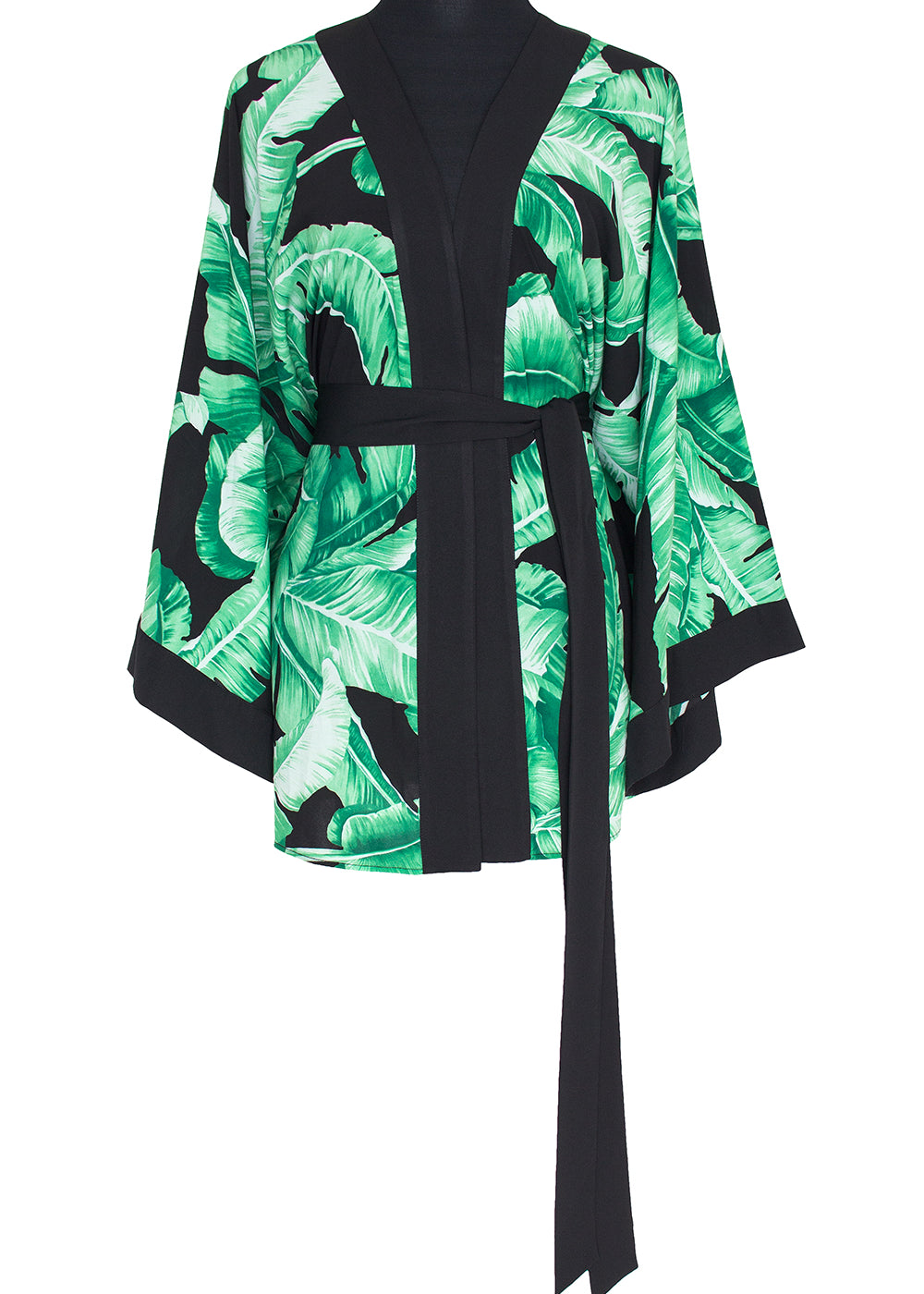 Jungle - Black Palm Kimono Wings (Black)