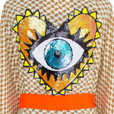 Desert - Sand Kimono Evil Eye (Neon Orange)