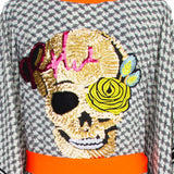 Desert - Tribe Kimono Skull (Neon Orange)