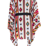 Boho - Maroon Navajo Kimono (Black)