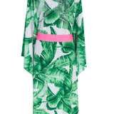 Jungle - Green Palm Kimono Wings (Neon Pink)