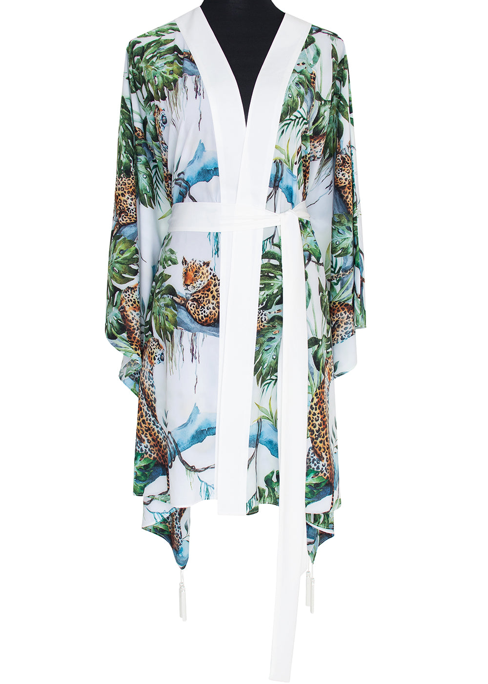 Tropics - Jaguar Kimono (Off-White)