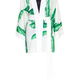 Jungle - White Palm Kimono (Off-White)