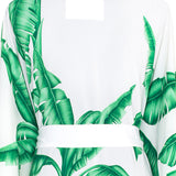 Jungle - White Palm Kimono (Off-White)