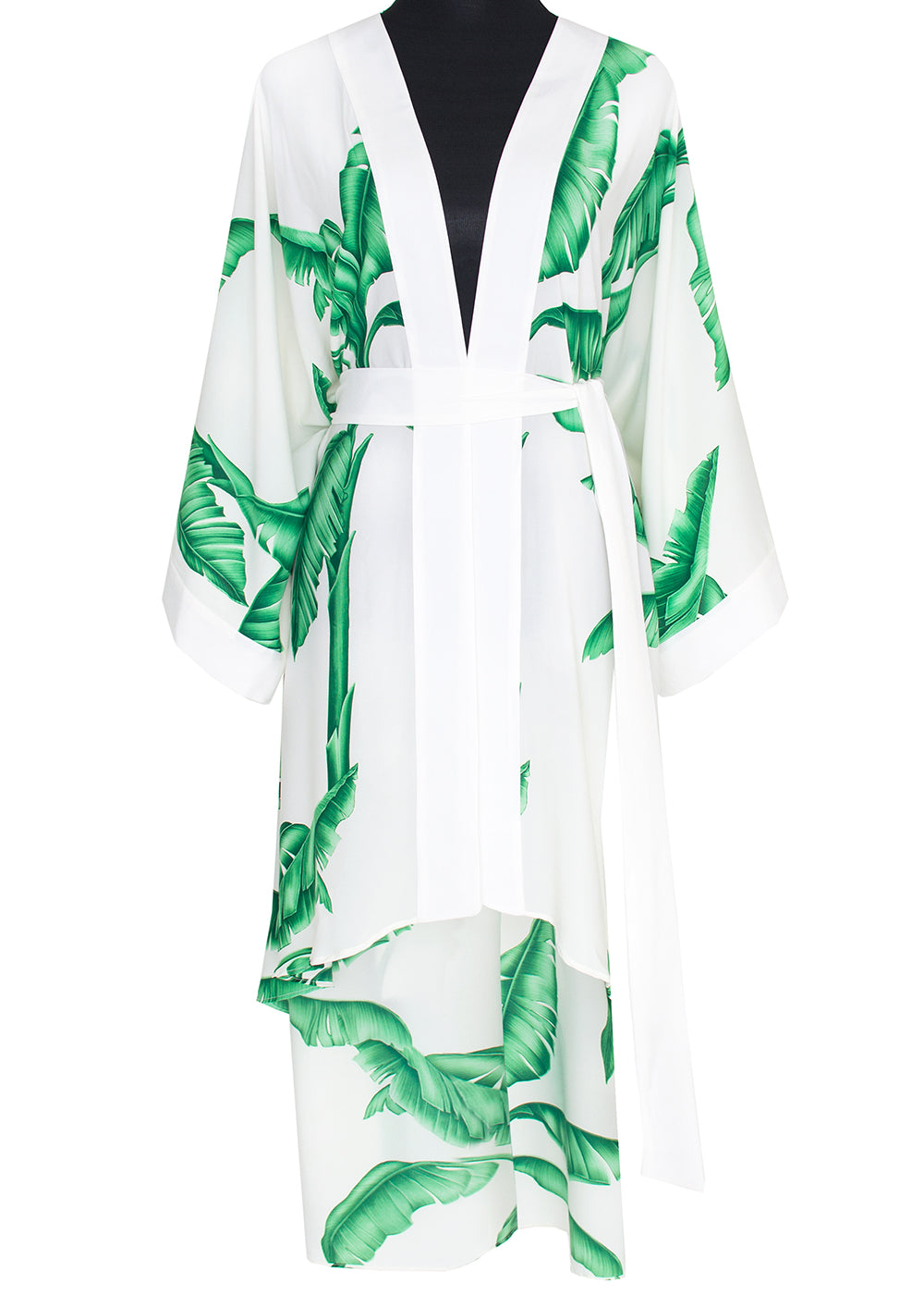 Jungle - White Palm Kimono (Off-White)