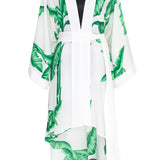 Jungle - White Palm Kimono (Off-White)