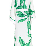 Jungle - White Palm Kimono (Off-White)