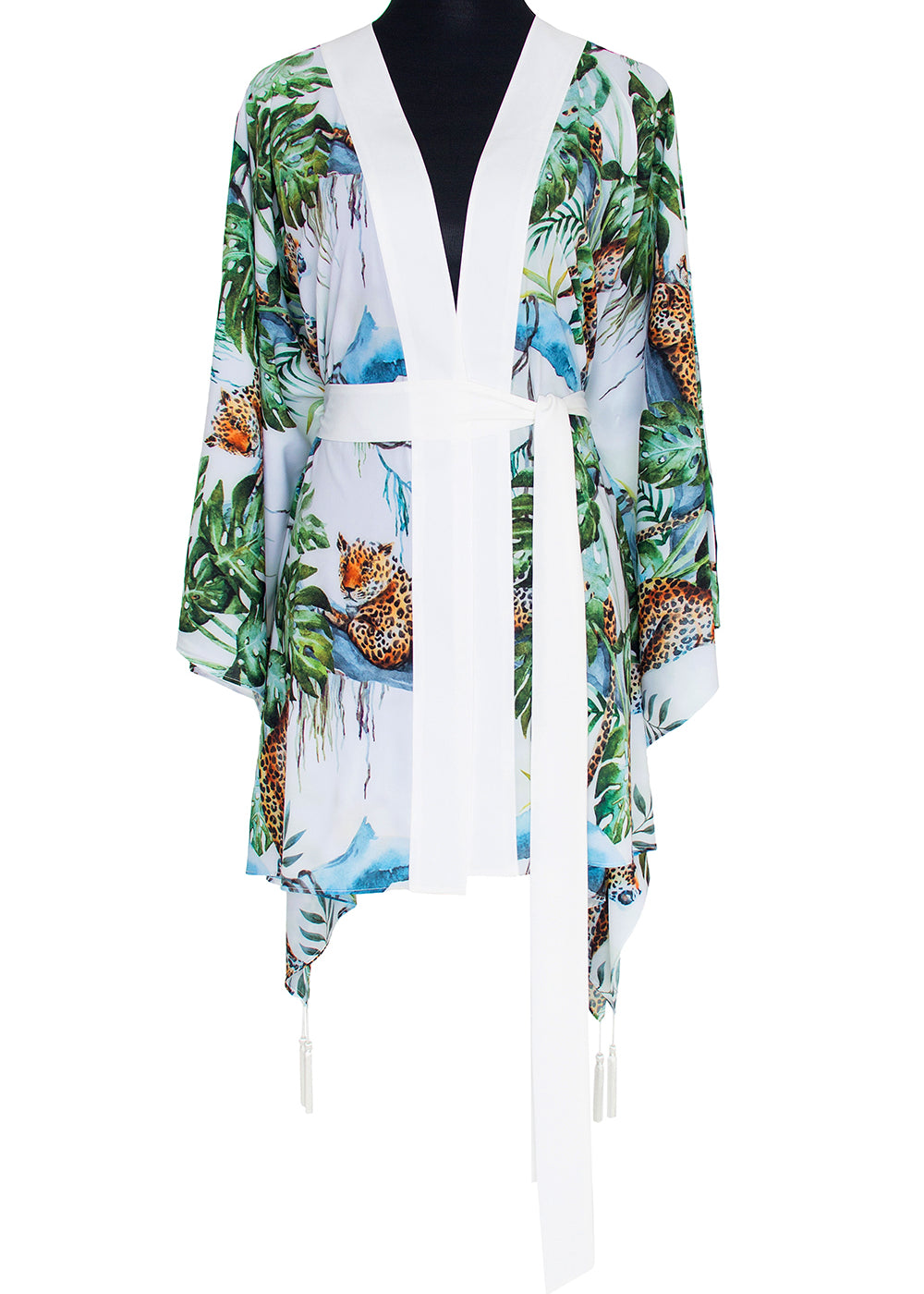 Tropics - Jaguar Kimono (Off-White)