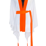 Monochrome - White Kimono (Neon Orange)