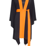 Monochrome - Black Kimono (Neon Orange)