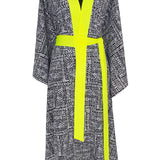 Tribal - Black Mayan Kimono (Neon Yellow)