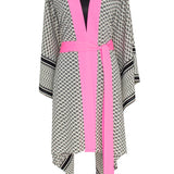 Desert - Tribe Kimono Evil Eye (Neon Pink)