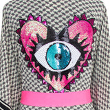 Desert - Tribe Kimono Evil Eye (Neon Pink)