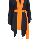 Monochrome - Black Kimono (Neon Orange)