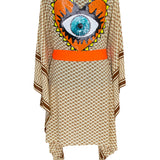 Desert - Sand Kimono Evil Eye (Neon Orange)