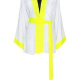 Monochrome - White Kimono (Neon Yellow)