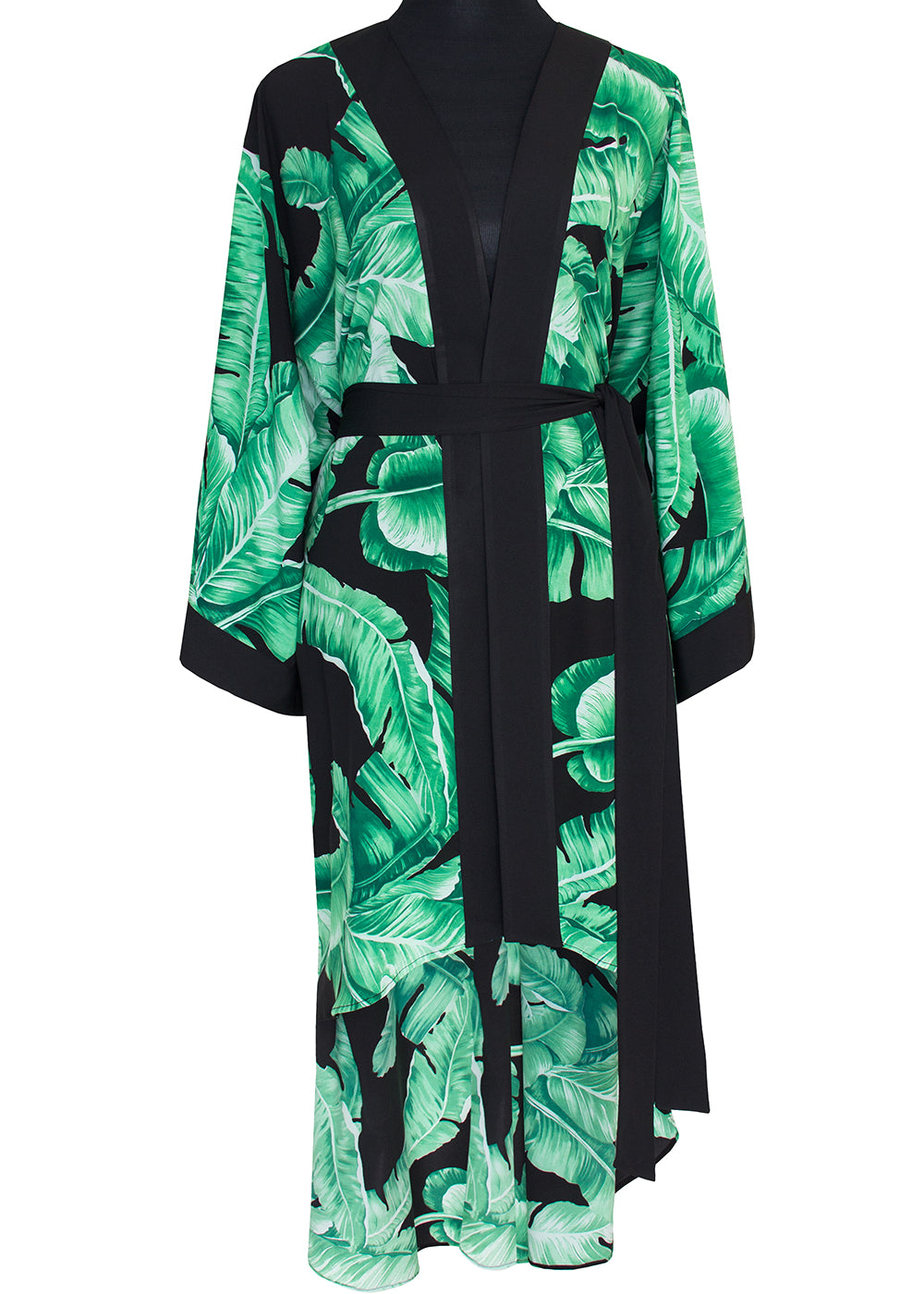 Jungle - Black Palm Kimono (Black)