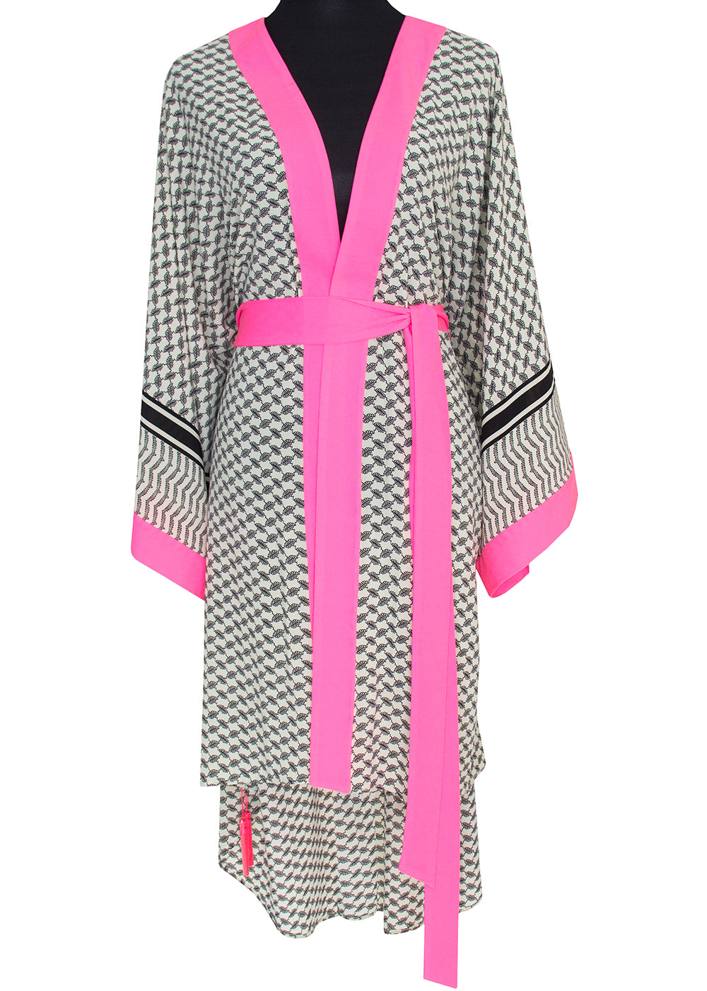 Desert - Tribe Kimono Evil Eye (Neon Pink)