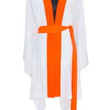 Monochrome - White Kimono Skull (Neon Orange)