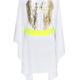 Monochrome - White Kimono Wings (Neon Yellow)