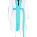 Monochrome - White Kimono (Turquoise)