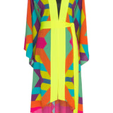 Tribal - Colorful Mayan Kimono (Neon Yellow)