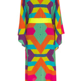 Tribal - Colorful Mayan Kimono (Neon Yellow)