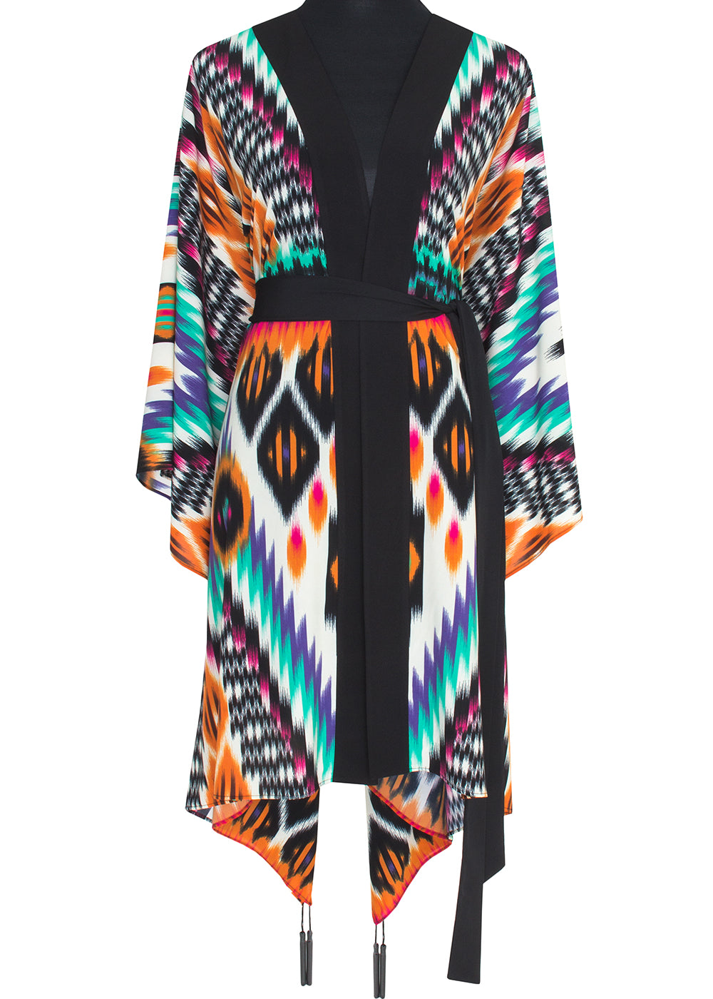 Tribal – Orange Apache Kimono (Black)