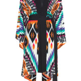 Tribal – Orange Apache Kimono (Black)