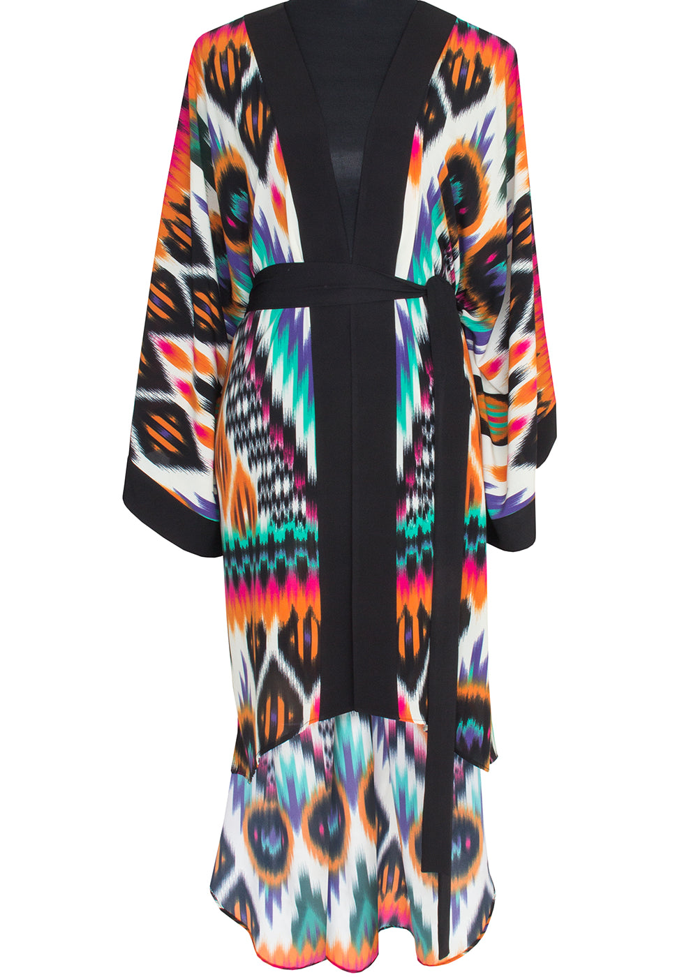 Tribal – Orange Apache Kimono (Black)