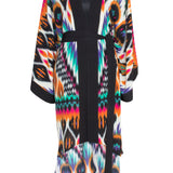 Tribal – Orange Apache Kimono (Black)