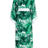 Jungle - Monstera White / Green Kimono (Off-White)