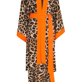 Safari - Orange Leopard Kimono Tiger (Neon Orange)