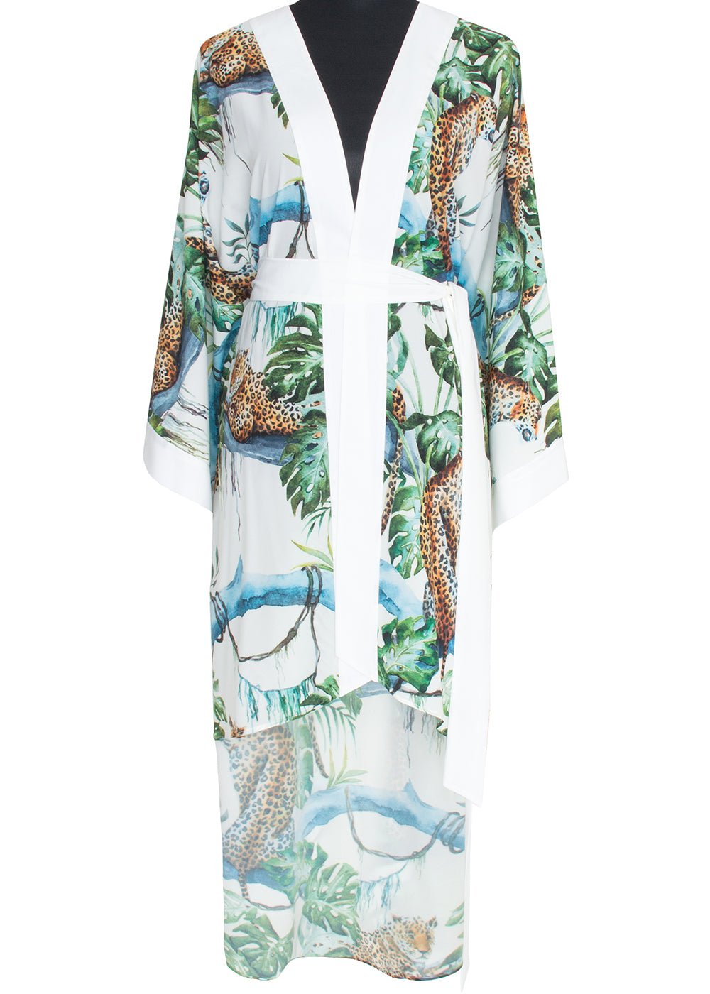 Tropics - Jaguar Kimono (Off-White)