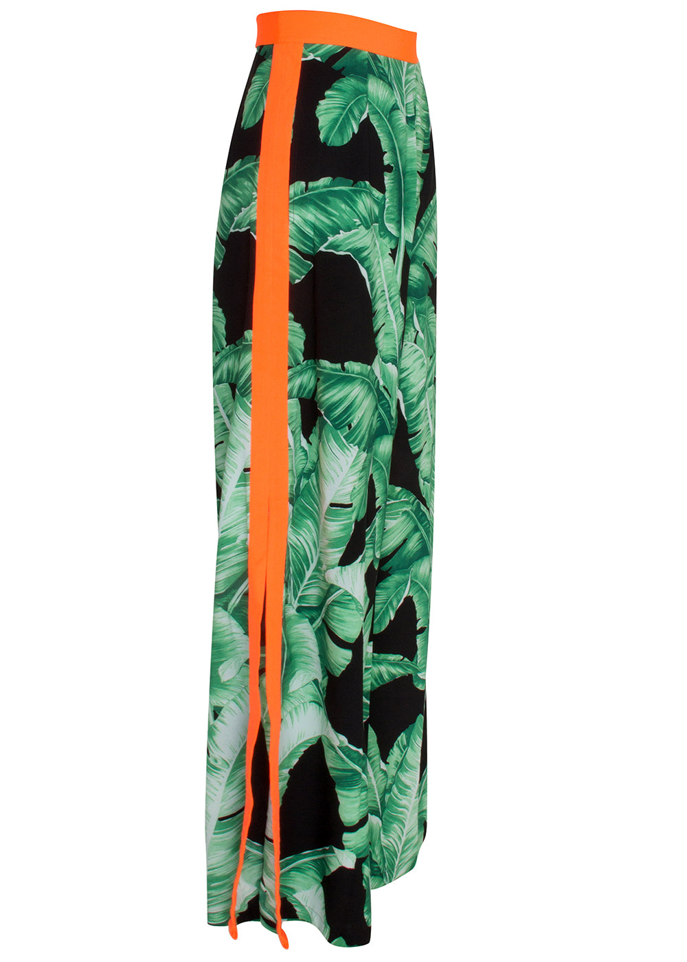 Jungle - Black Palm Pants (Neon Orange)