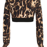 Safari - Wild Cat Crop Top (Black)