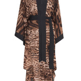 Safari - African Cat Kimono (Black)