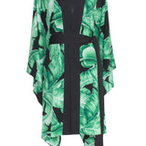 Jungle - Black Palm Kimono (Black)