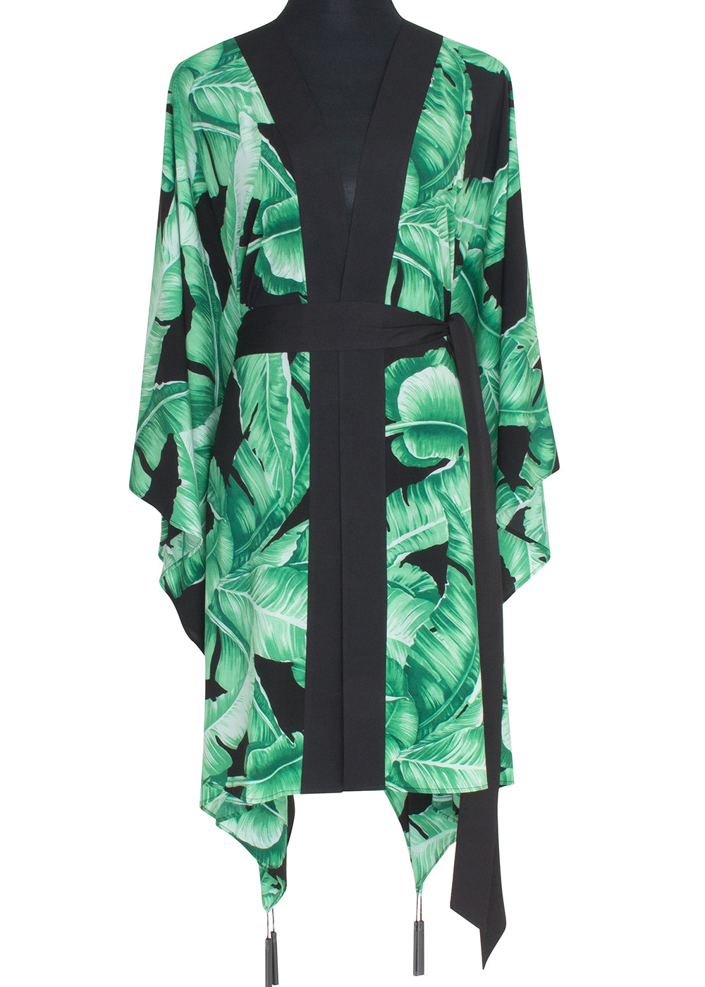 Jungle - Black Palm Kimono Wings (Black)