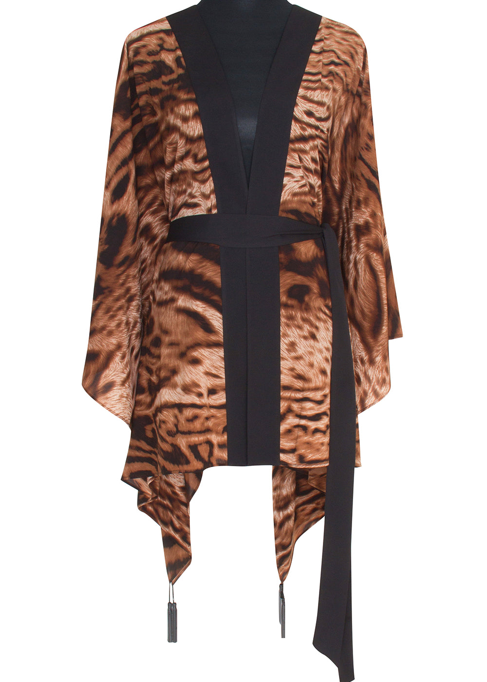 Safari - African Cat Kimono (Black)